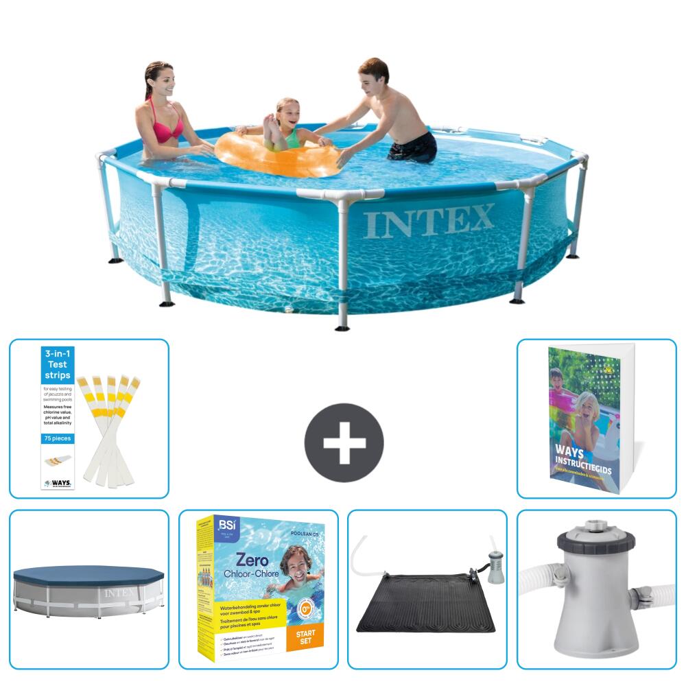 INTEX Basen ze stelażem Okrągły - 305x76 cm - 7-częściowy S60