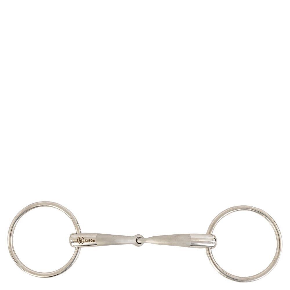 Mors 2 pierścienie proste BR Equitationisure dla konia BR Equitation Satin Sense