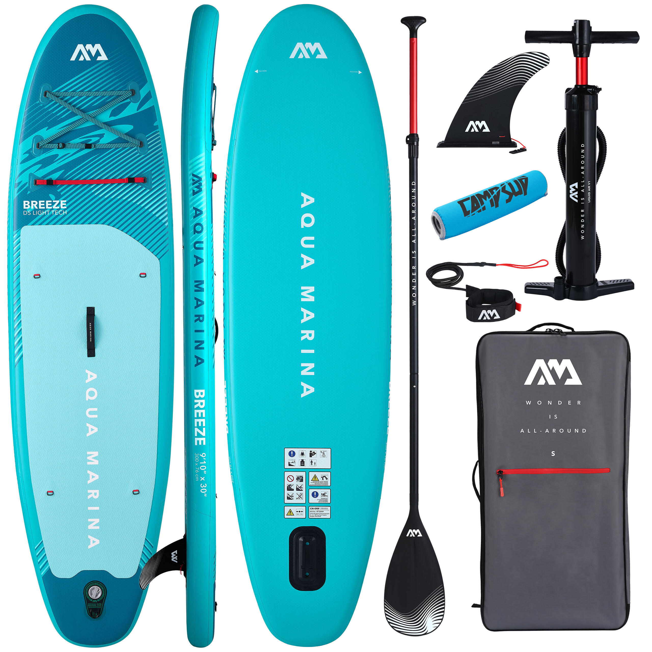 Deska SUP Pompowana Aqua Marina Breeze 9'10 300 cm 2026 + BOJKA DO WIOSŁA