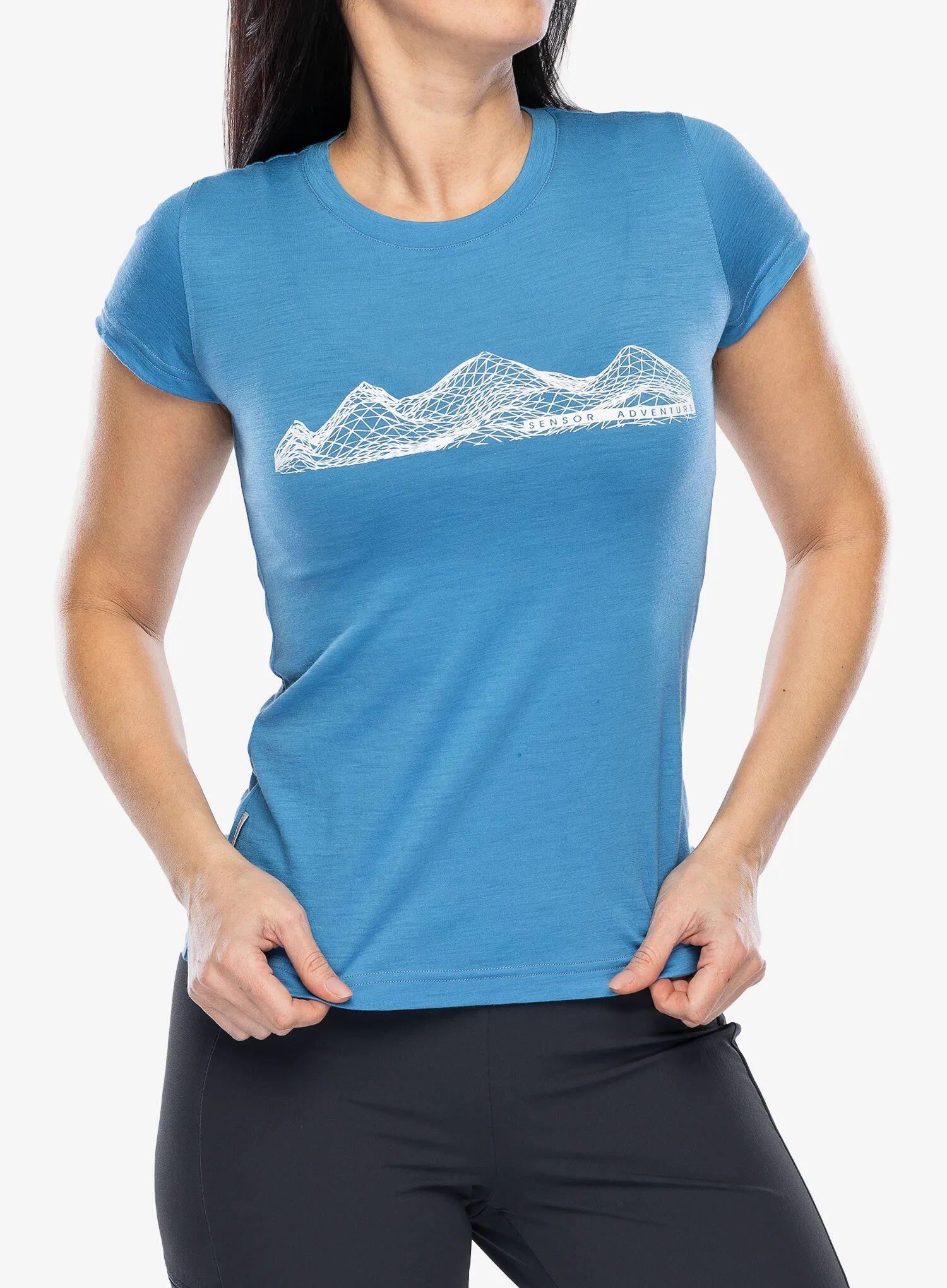 Koszulka merino damska Sensor Merino Active PT Tee S/S