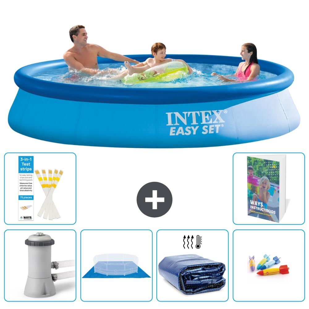 INTEX Basen Easy Set Okrągły - 366x76 cm - 7-częściowy S220