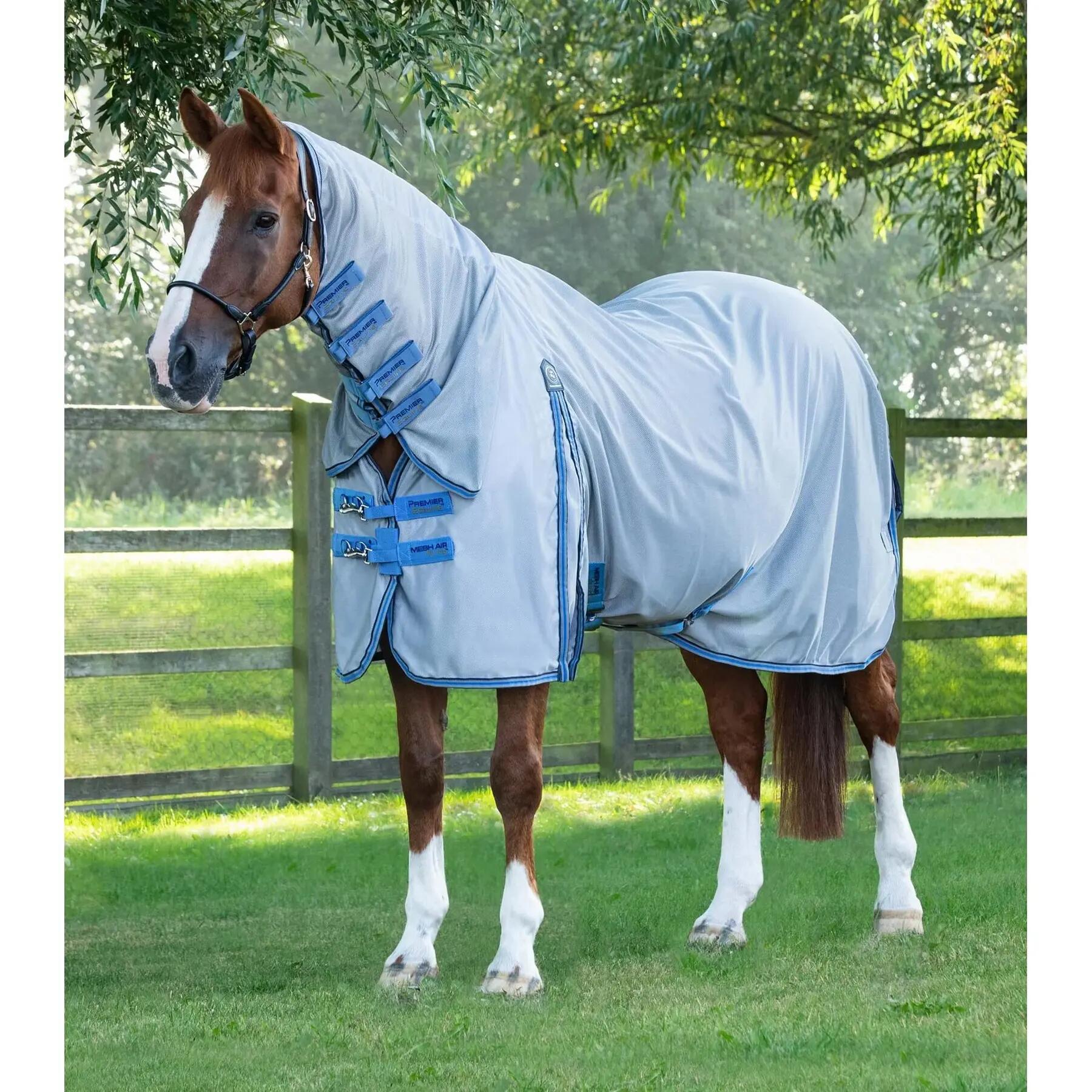 Siatkowa derka przeciw muchom z osłoną szyi Premier Equine Combo