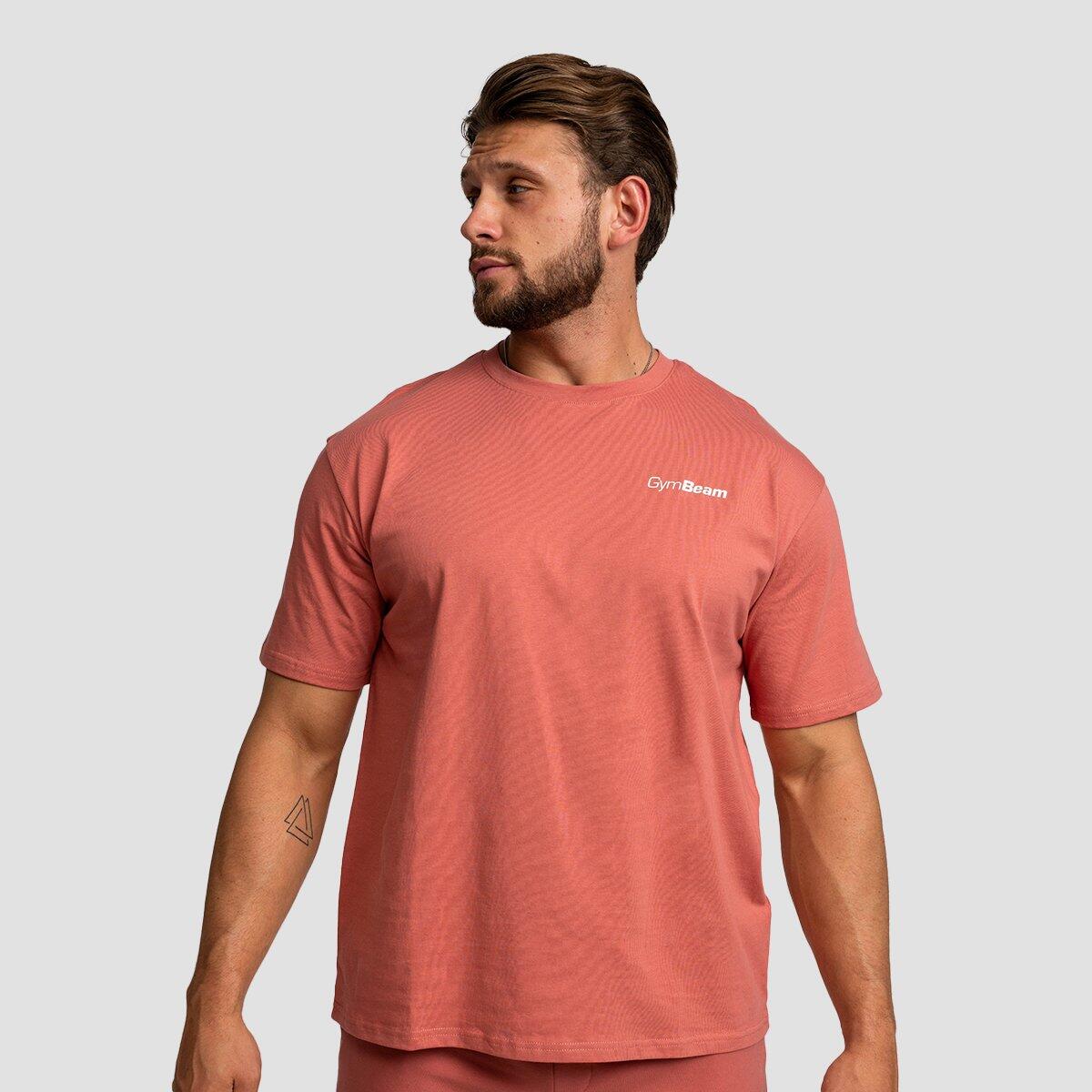 Koszulka męska fitness oversize cynamonowa Limitless