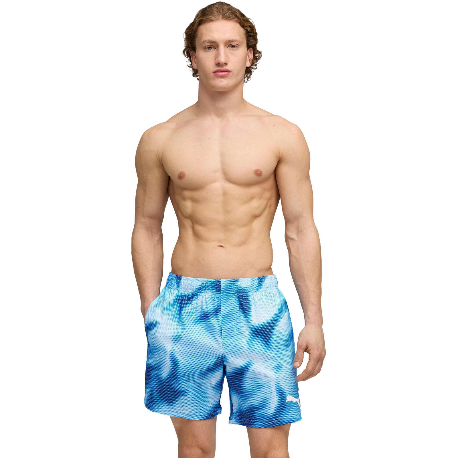 Szorty męskie Puma Swim Men Printed Rasterized Mid Short