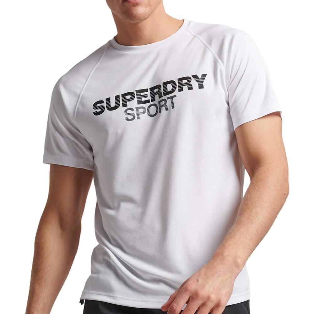 T-shirt Superdry Biały Męski