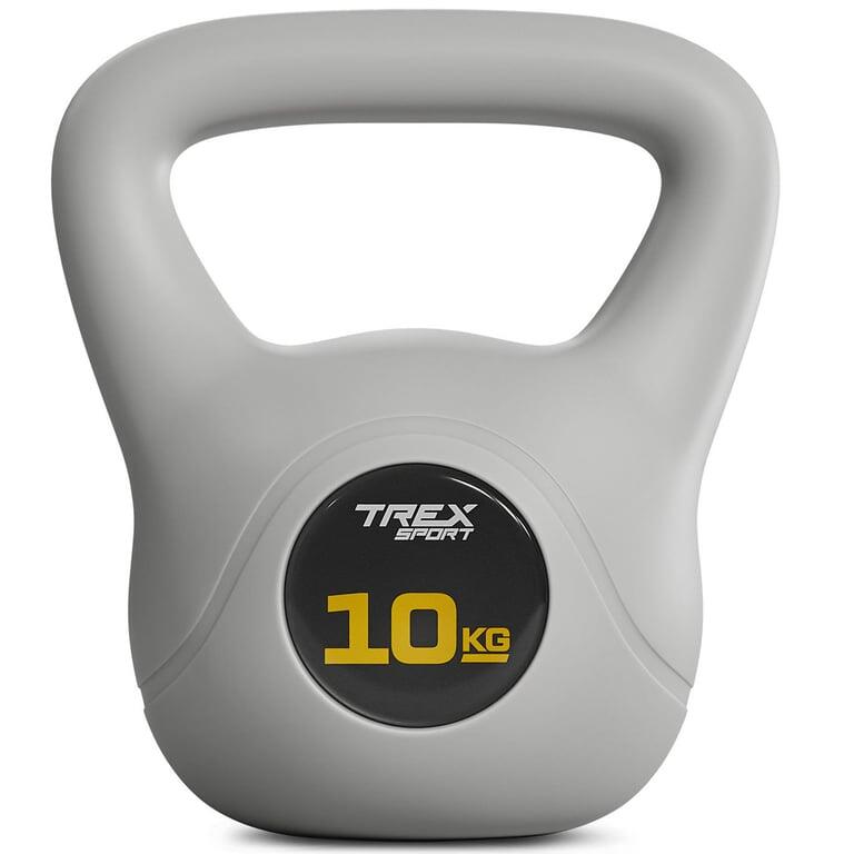 Kettlebell winylowy treningowy Trex Sport szeroki uchwyt odważnik 10kg