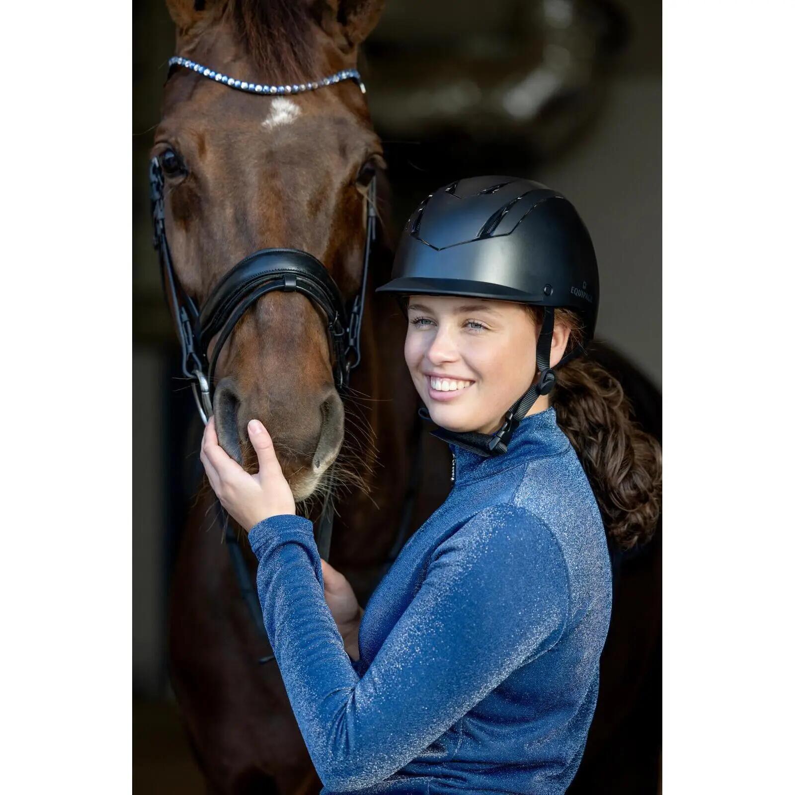 Damski kask jeździecki Equipage Vilma