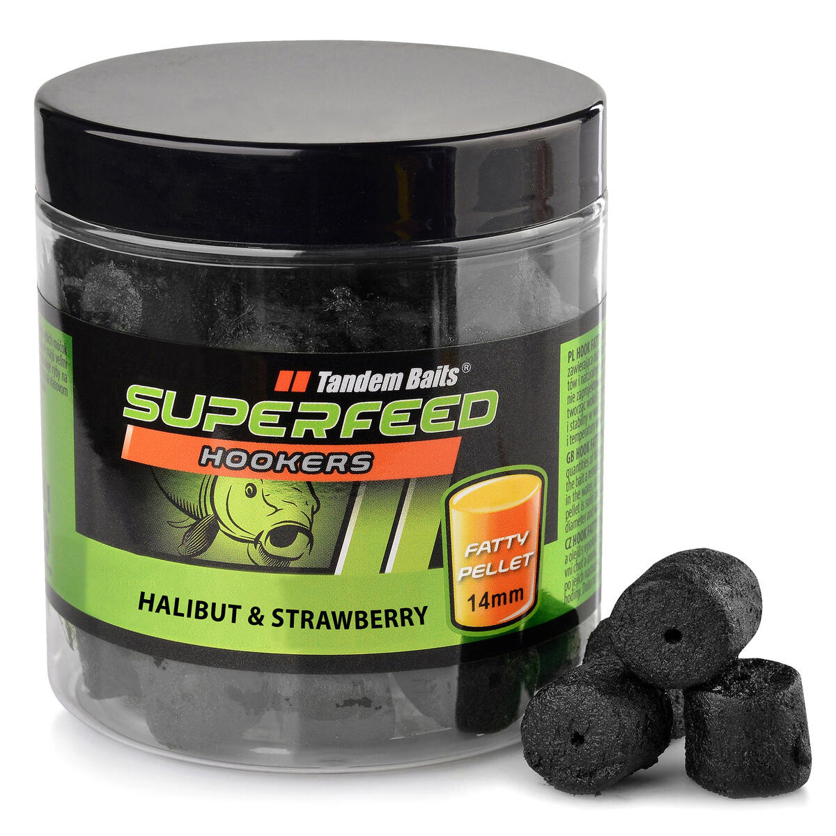 Haczykowy pellet Fatty SuperFeed 14mm/150g Halibut & Strawberry