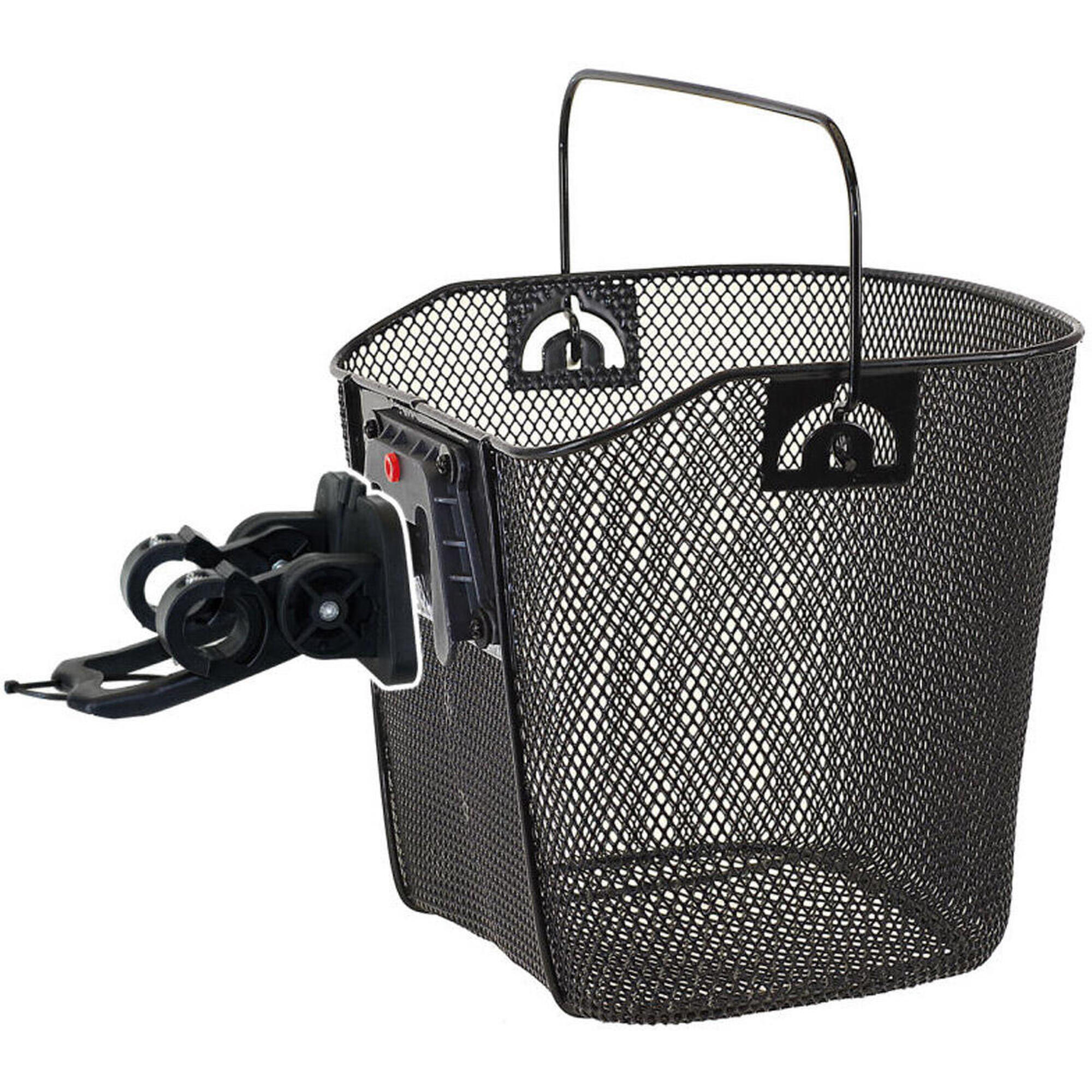 Zdejmowany Koszyk Rowerowy Mighty Z Mocowaniem Na Kierownicę - Czarny