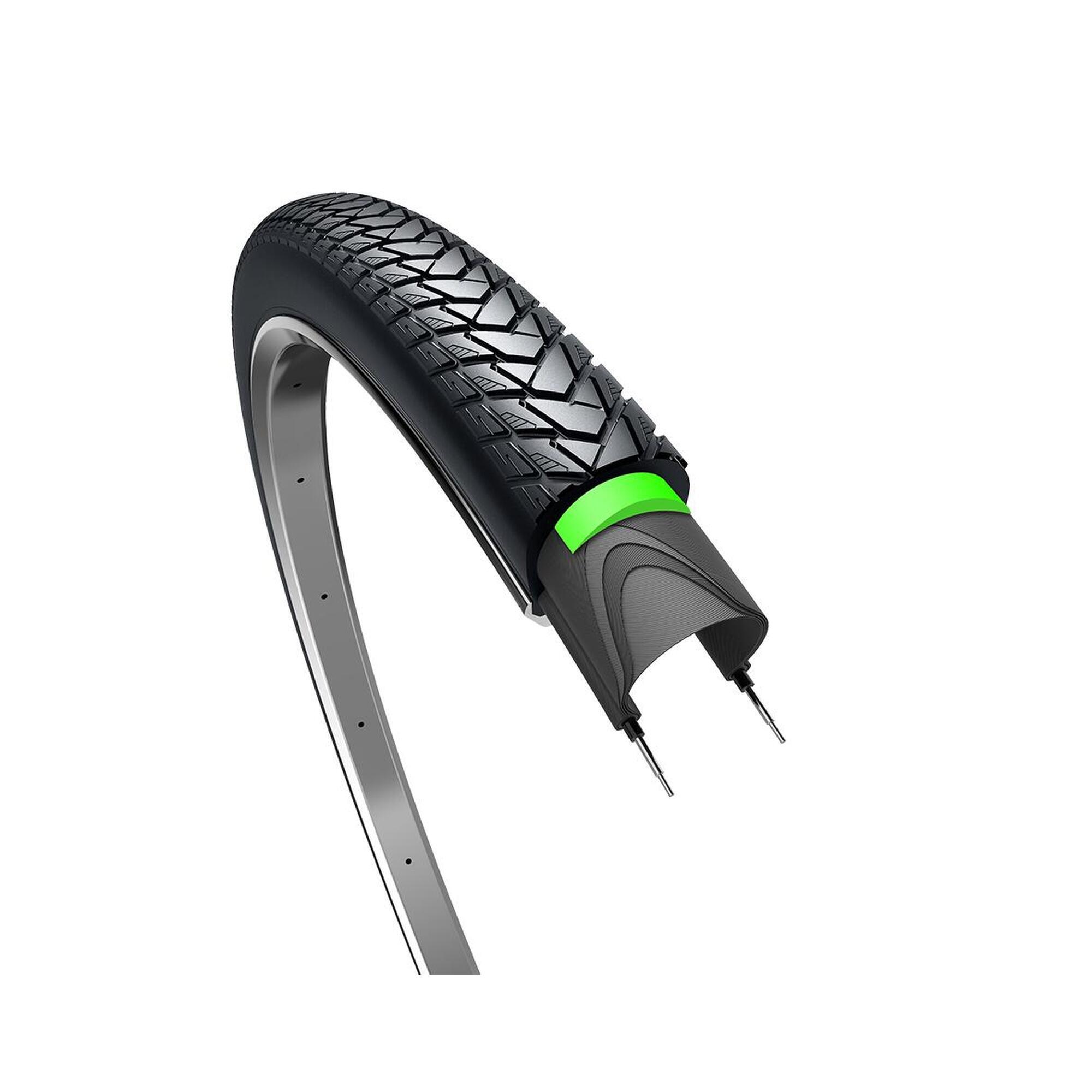 Opona Traveller Protect 28 X 1 40 / 37-622 - Czarna Z Odblaskiem