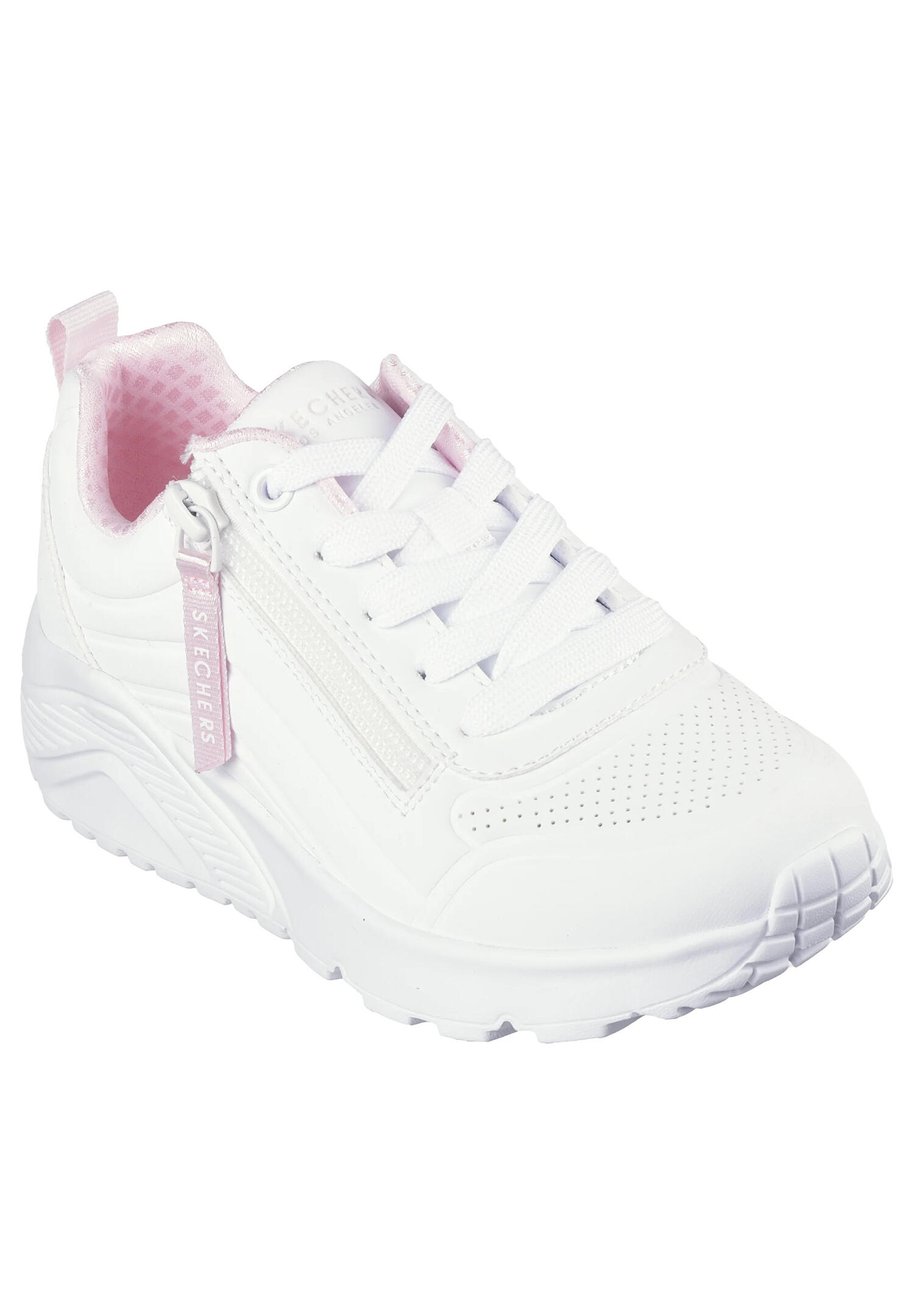 Buty SKECHERS UNO LITE - EASY ZIP Biały