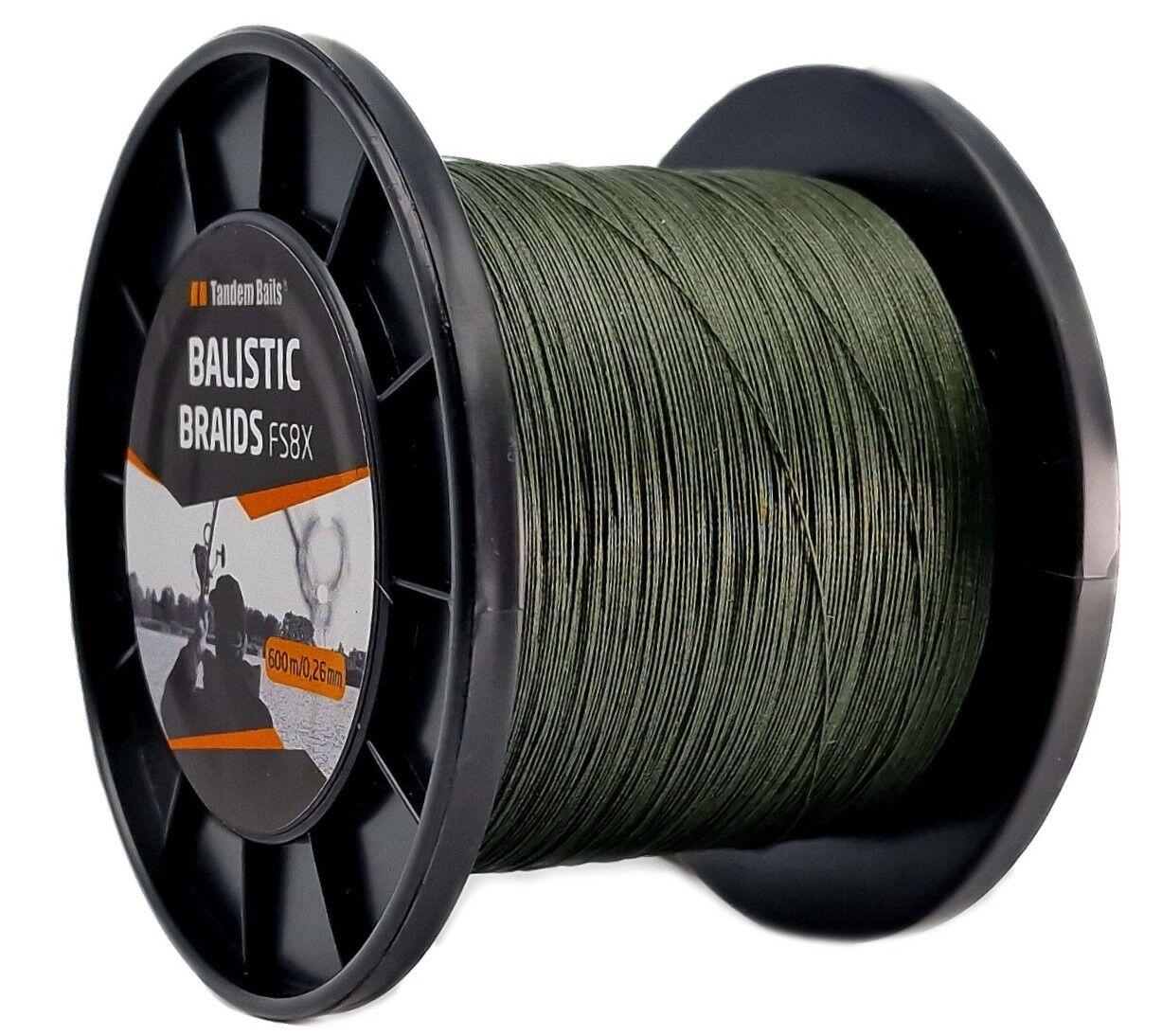 Plecionka karpiowa na kołowrotek Balistic Braids FS8X 600 m/0,28 mm
