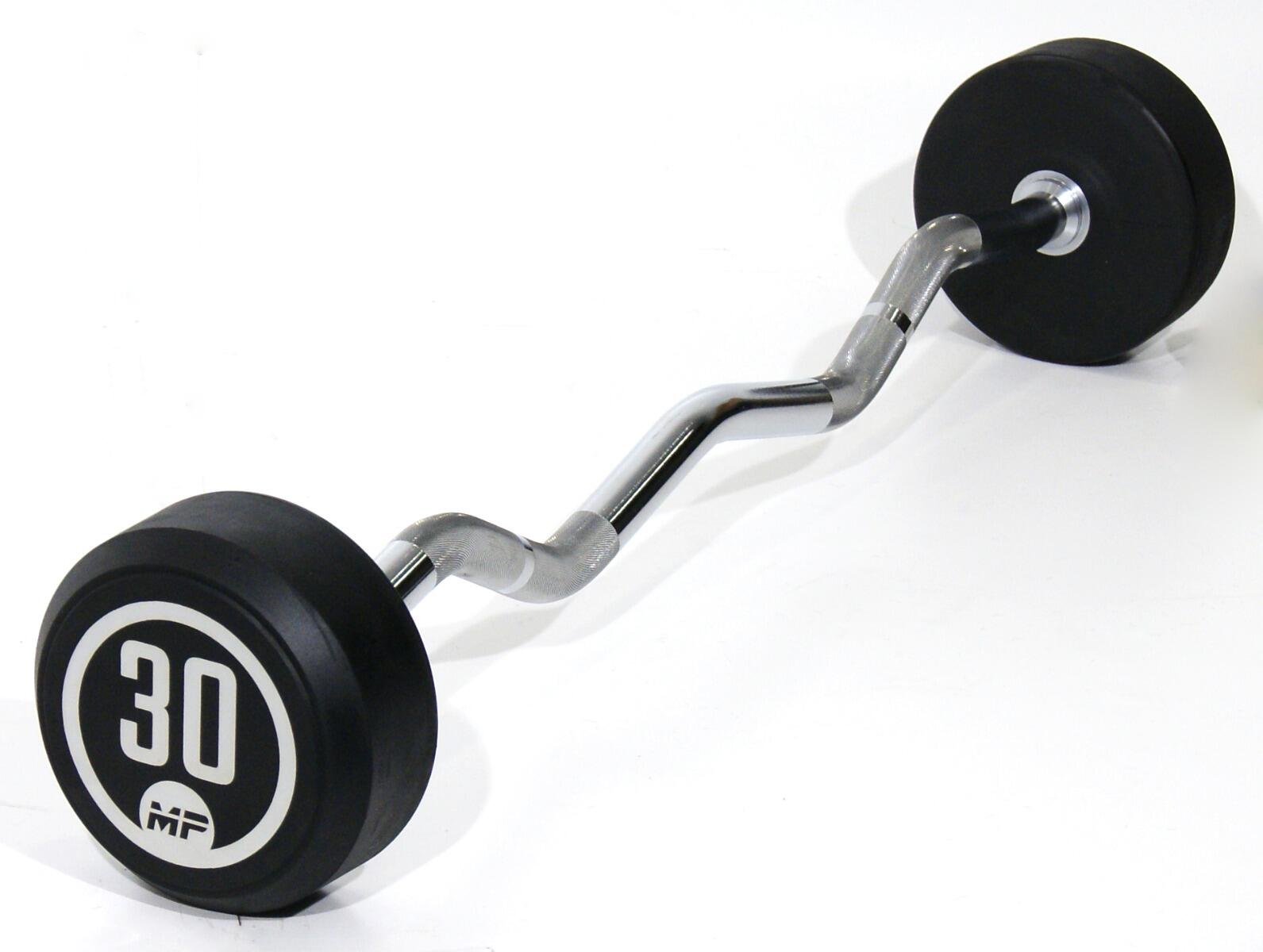 Stały Drążek Łamany z Gumą - 30 kg