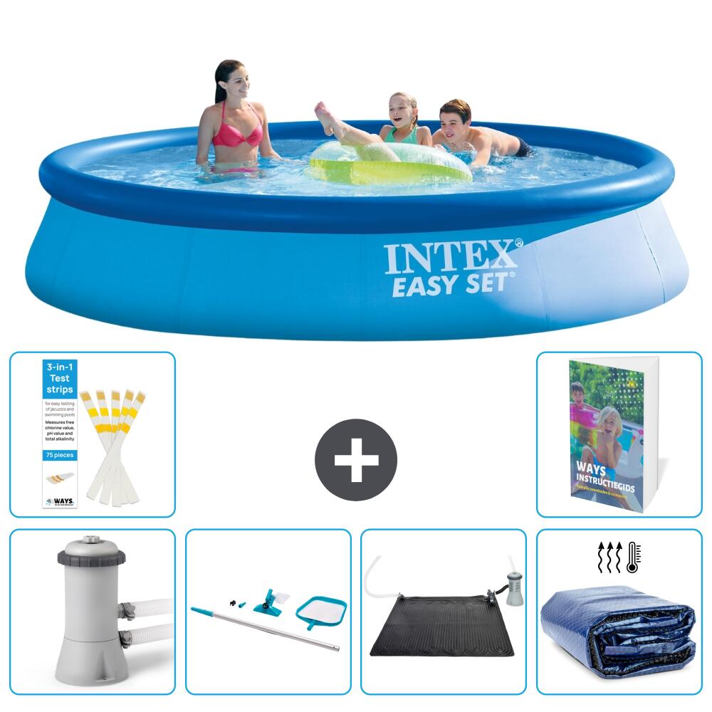 INTEX Basen Easy Set Okrągły - 396x84 cm - 7-częściowy S235