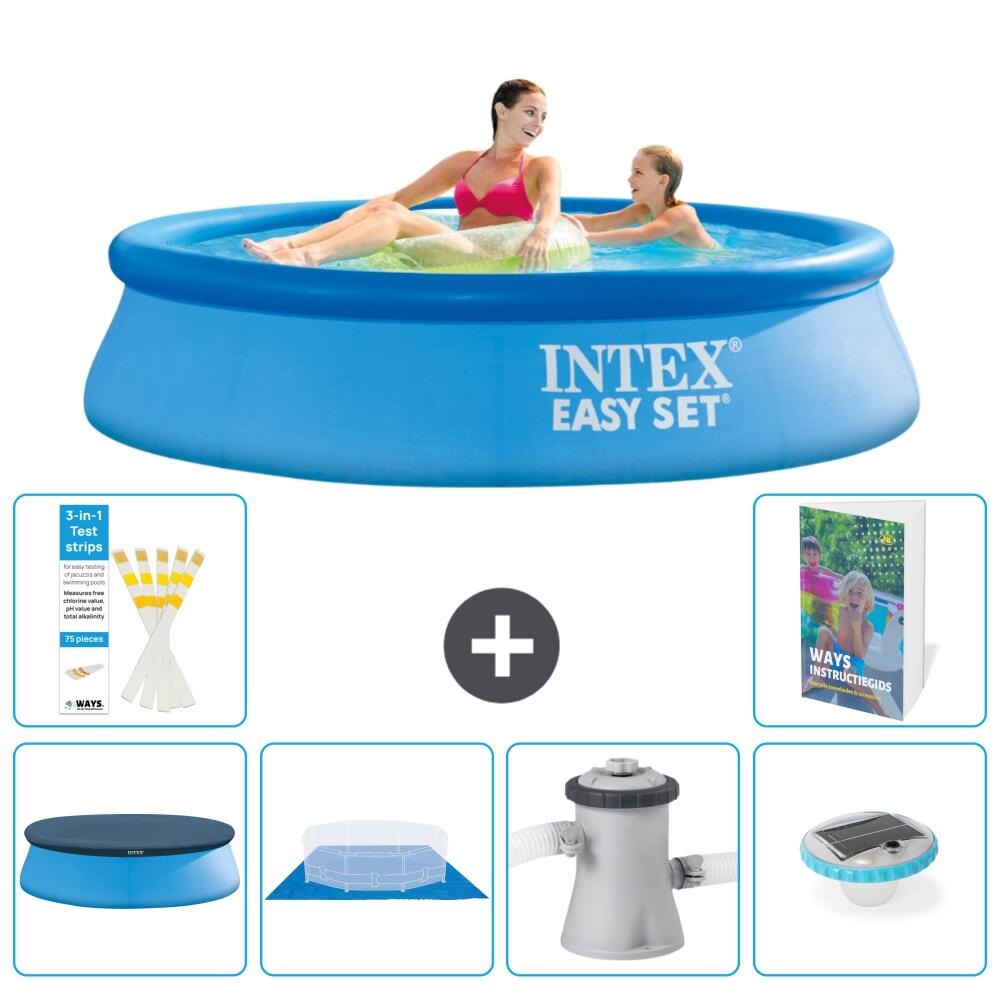 INTEX Basen Easy Set Okrągły - 244x61 cm - 7-częściowy S74