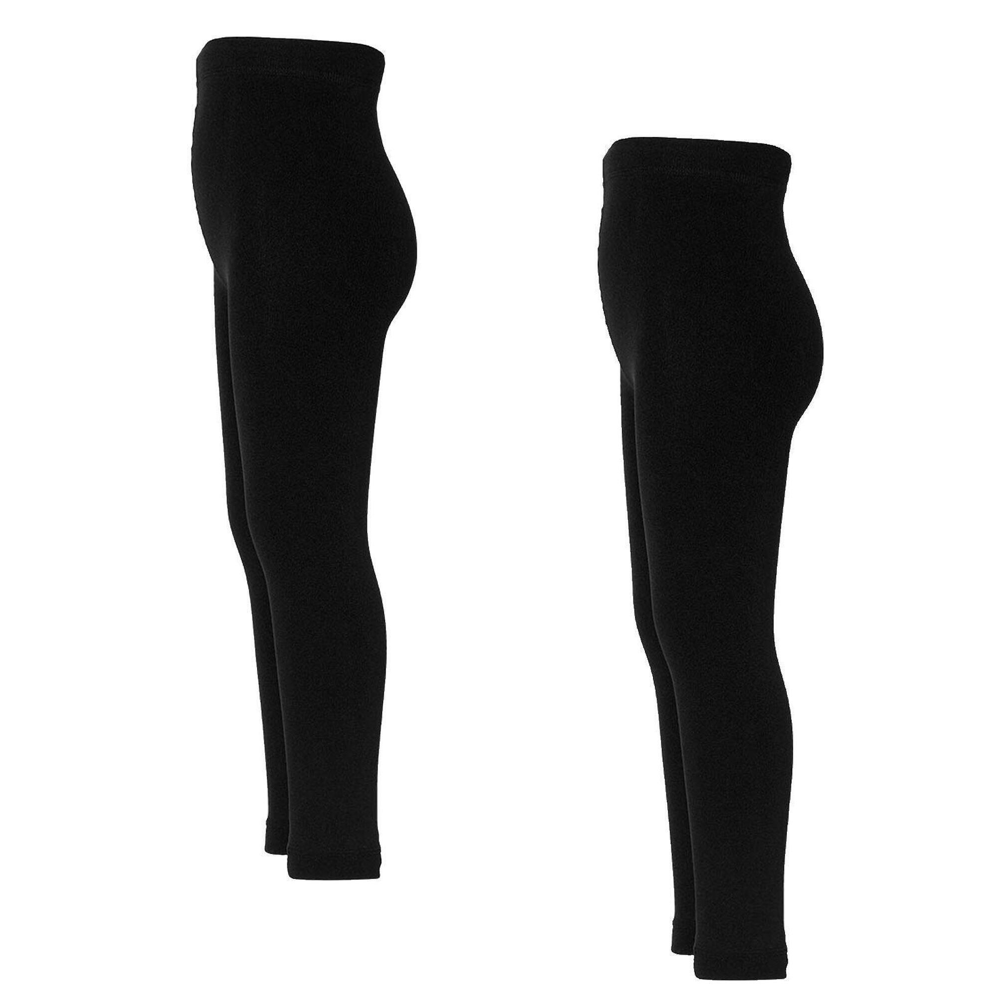 Dziecięce legginsy termoaktywne Heatkeeper Basic 2-pak czarne