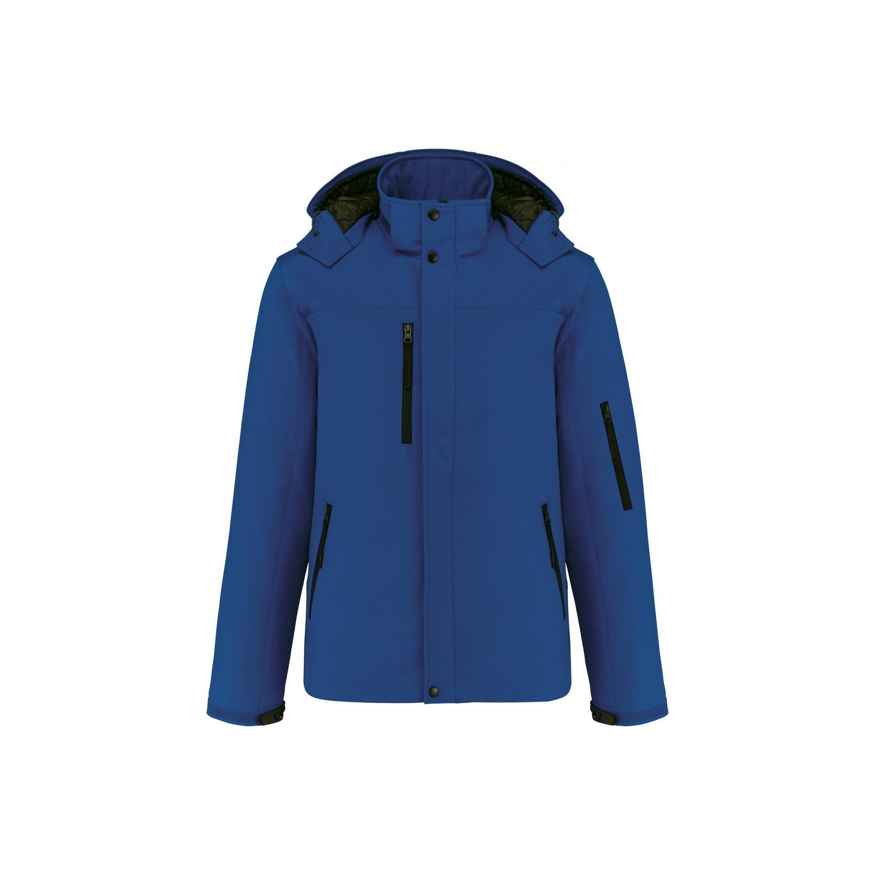 Kurtka softshell z kapturem, ocieplana Kariban