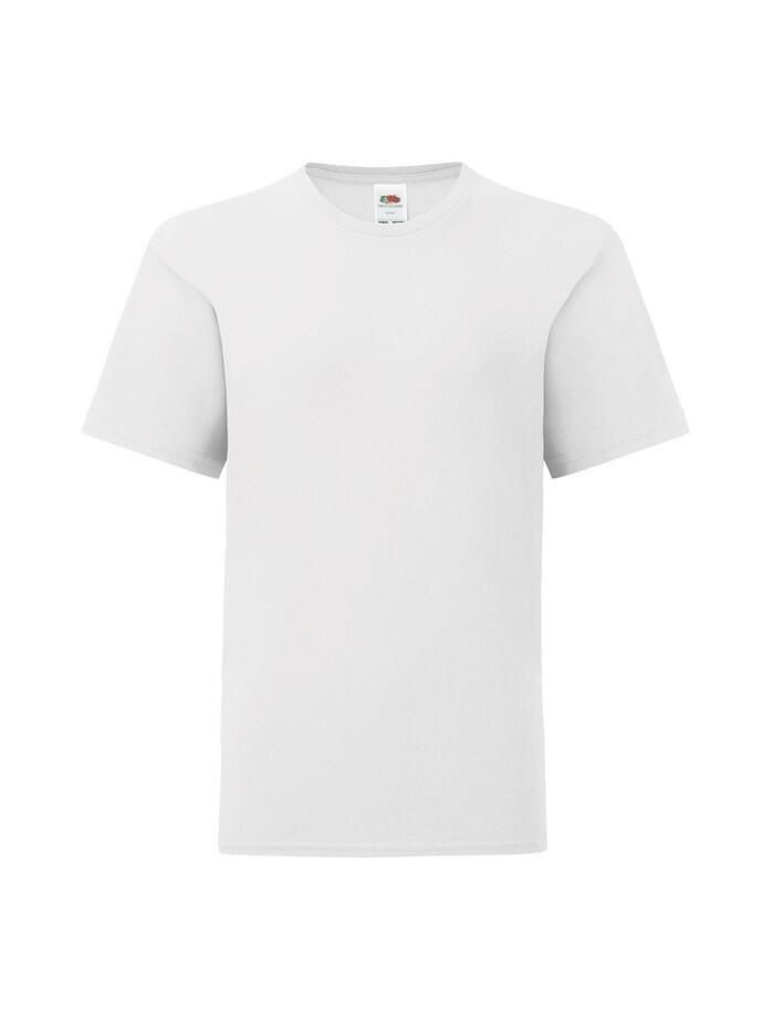 Fruit Of The Loom Iconic 150 T koszulka dziewczęca Blanco