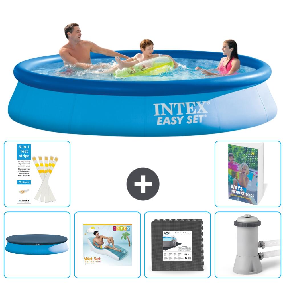 INTEX Basen Easy Set Okrągły - 366x76 cm - 7-częściowy S49