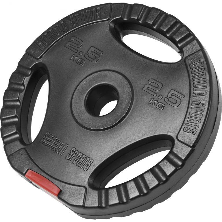 Obciążenie bitumiczne 2,5 kg 31 mm talerz z uchwytami Gorilla Sports