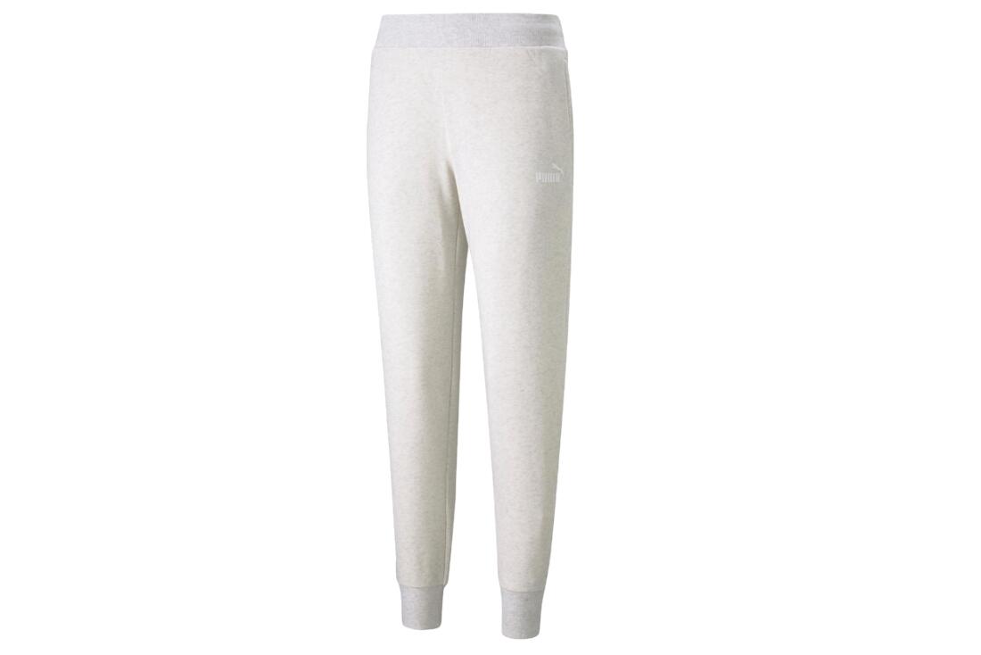 Puma Essential Logo Pants, damskie spodnie dresowe, Beżowe