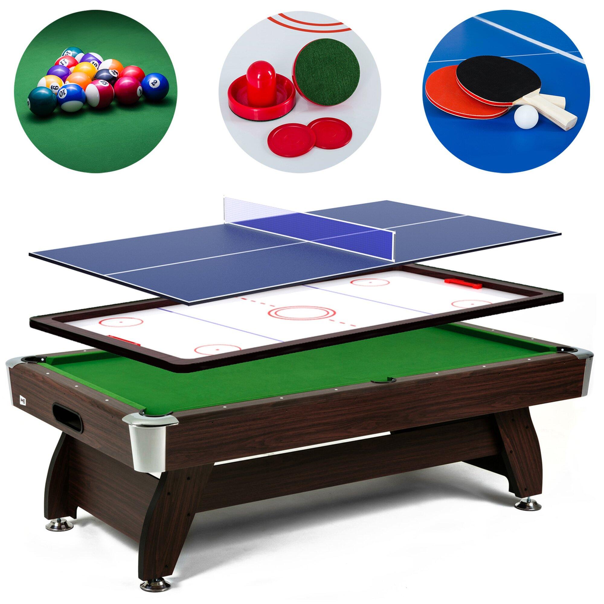 Stół bilardowy spływowy Vip Extra 7FT z nakładką ping-pong cymberaj