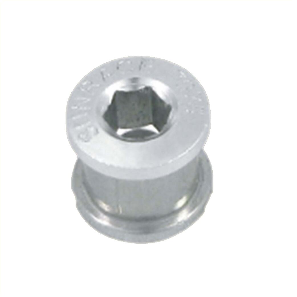 SunRace SP210 - Zestaw śrub i nakrętek do zębatek, 7075 aluminium, srebrny (5)