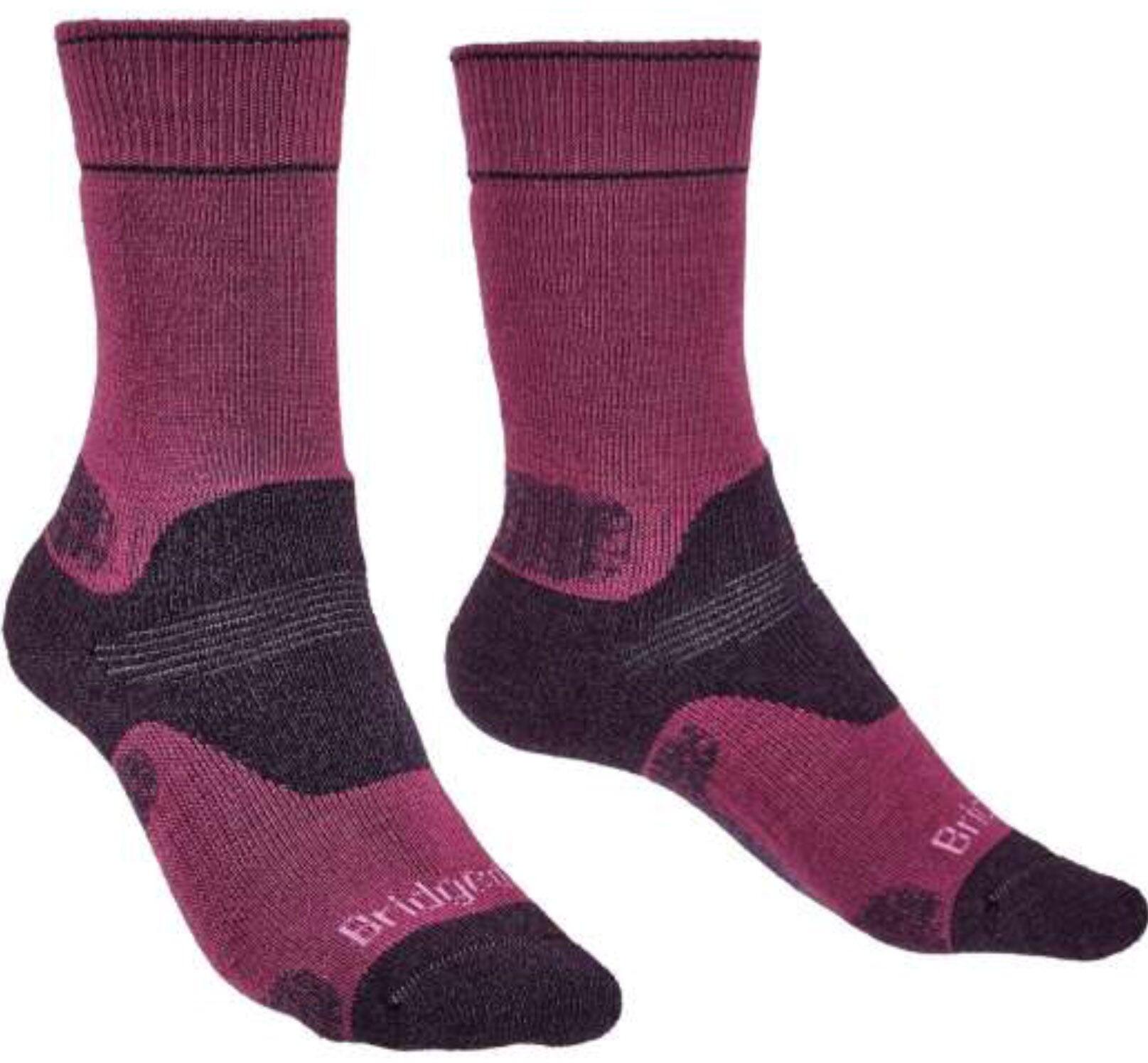 BRIDGEDALE Skarpety damskie HIKE MID MERINO E-L ( 41-43)-Oberżyna