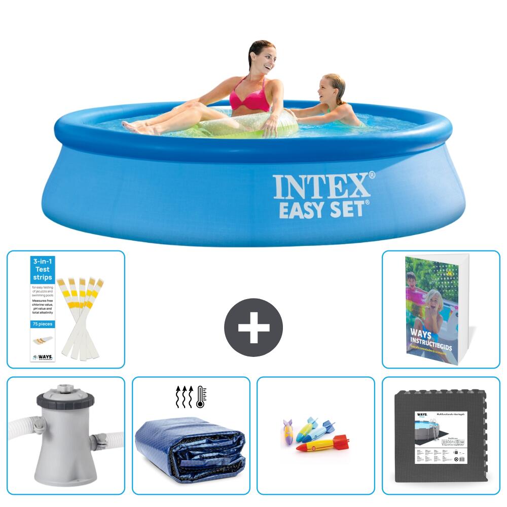 INTEX Basen Easy Set Okrągły - 244x61 cm - 7-częściowy S177