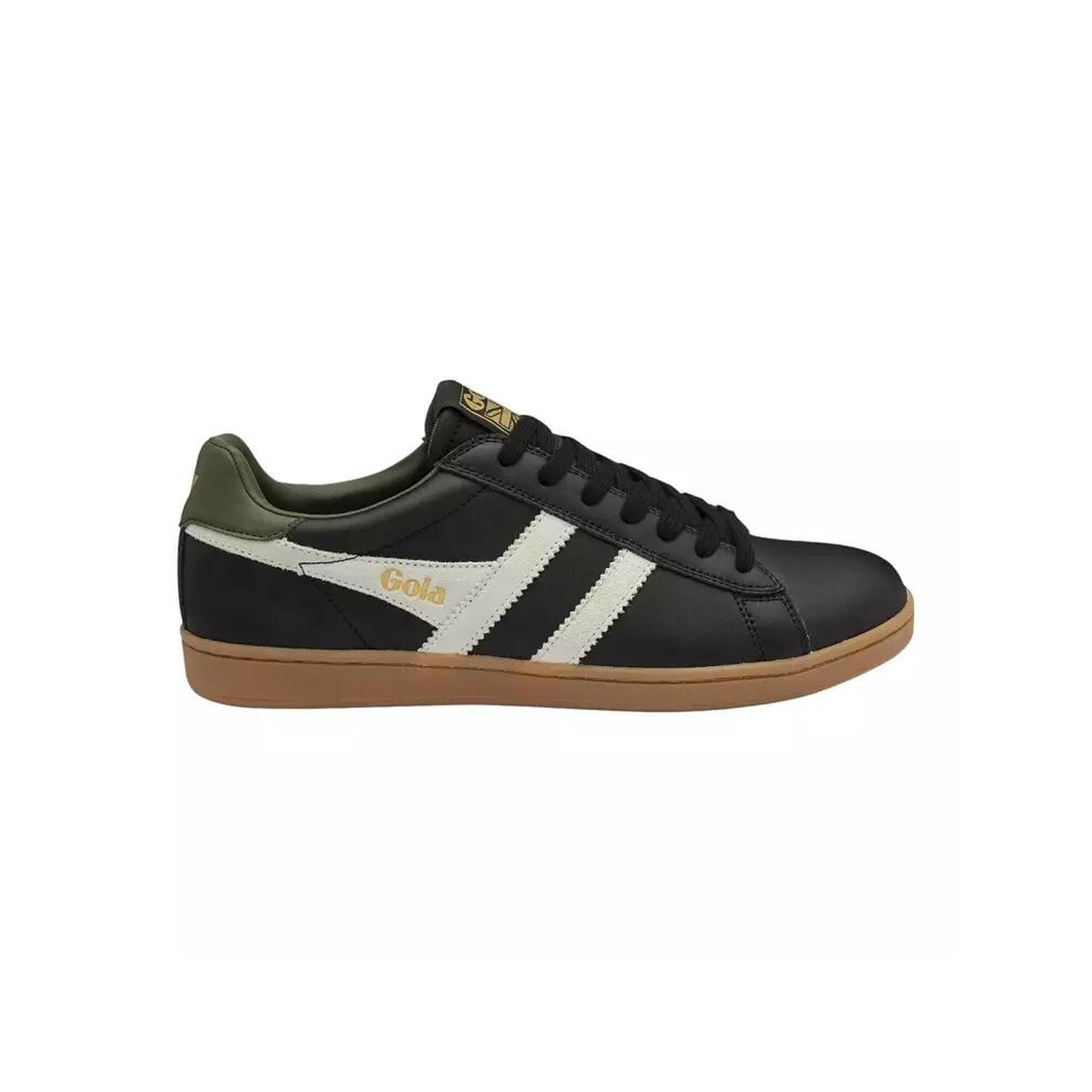 Baskets Femme Baskets Gola EQUIPE II LEATHER Noir Noir Gola
