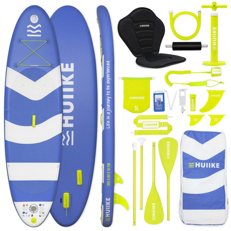 Deska Sup Nadmuchiwana 10’ Przekształcana w Kajak, do 130 kg, Niebieska