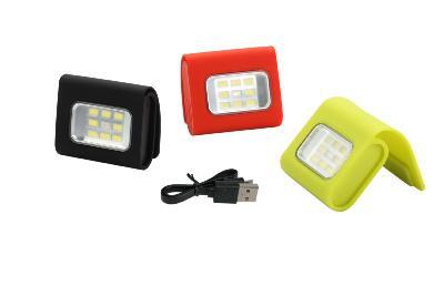 Mała ładowalna magnetyczna lampa sygnalizacyjna Toad clip light