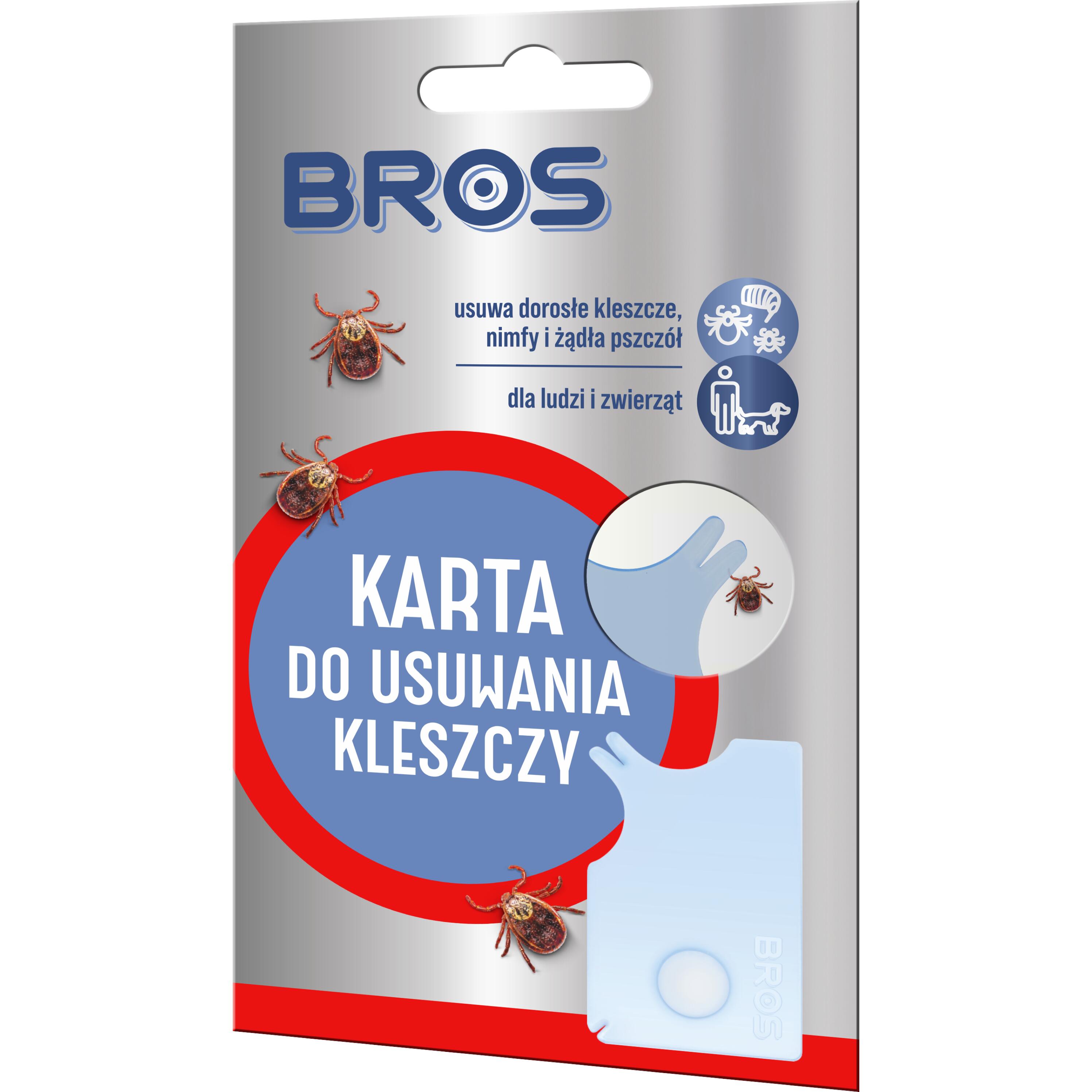 Karta do usuwania kleszczy BROS