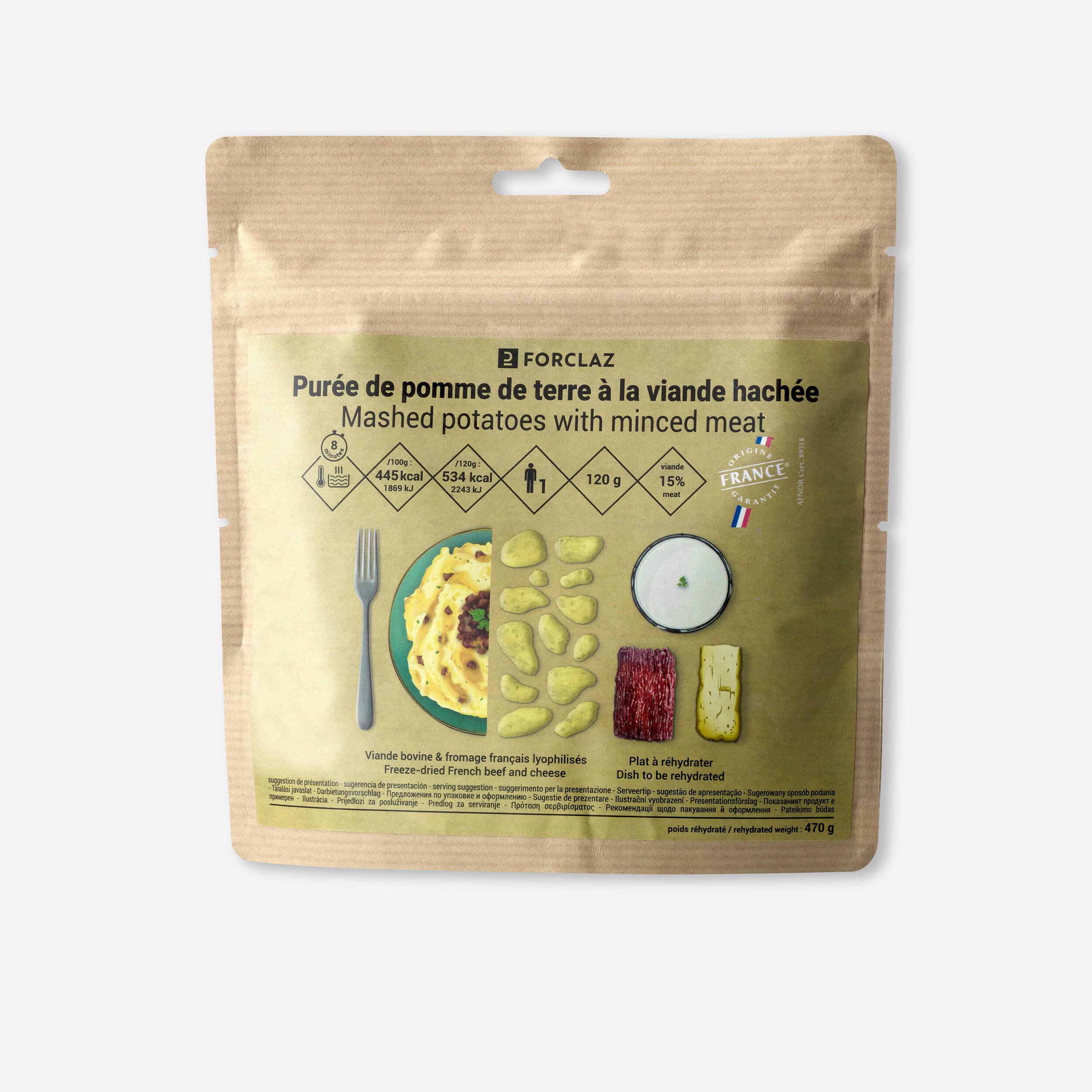 Posiłek wołowina z purée Forclaz 120 g