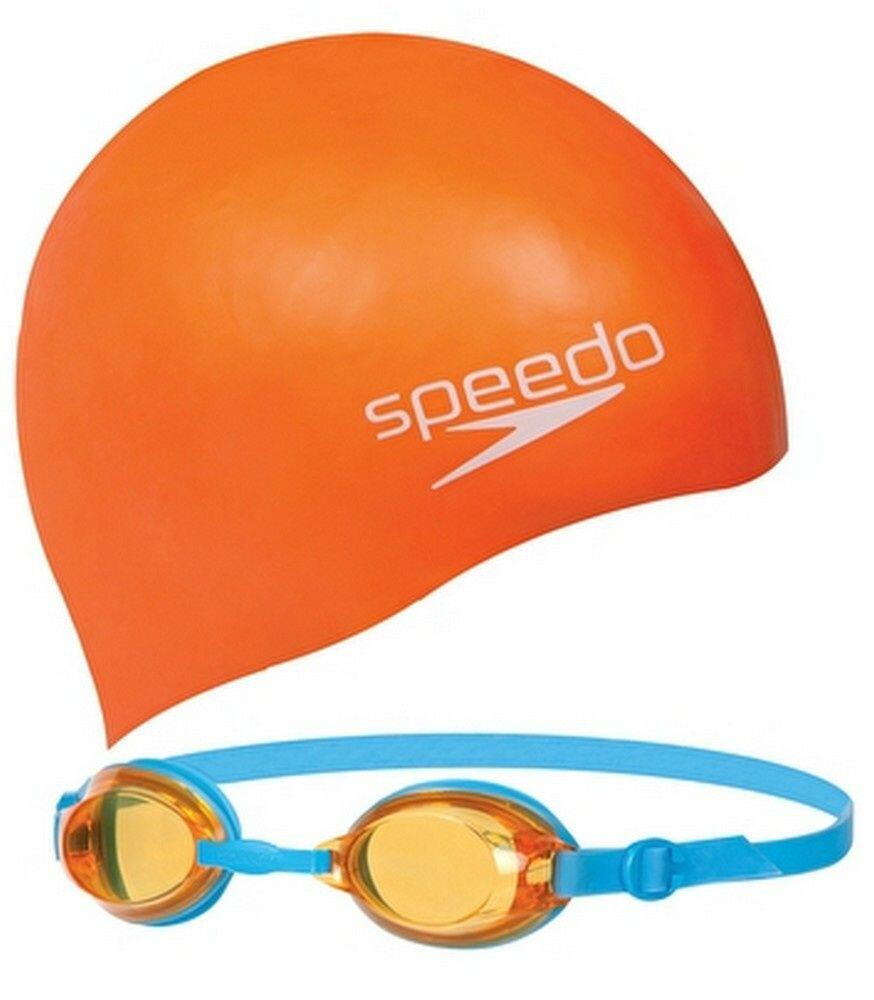 Okulary do pływania + czepek dla dzieci Speedo Jet V2 Swim Set