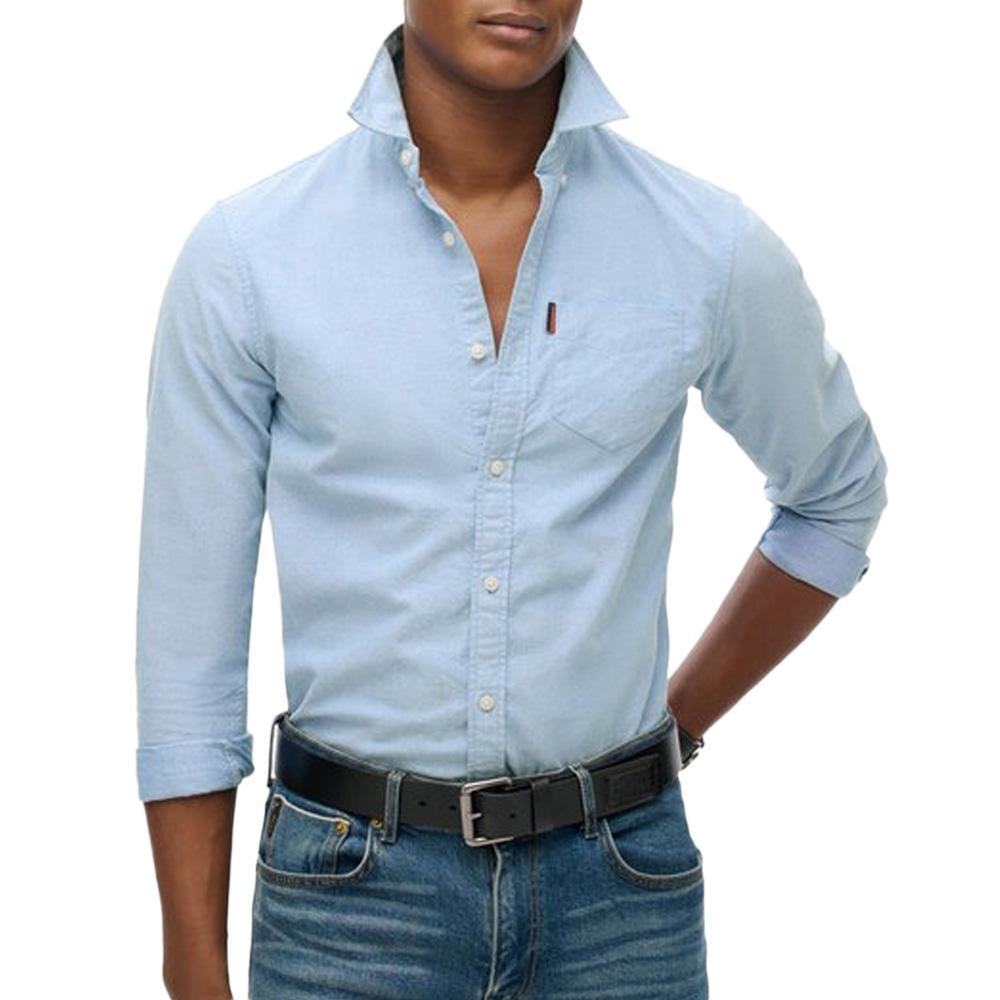Wyblakana koszula Superdry Oxford