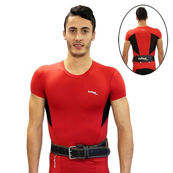 Pasek Softee Fitness Skórzany Czarny