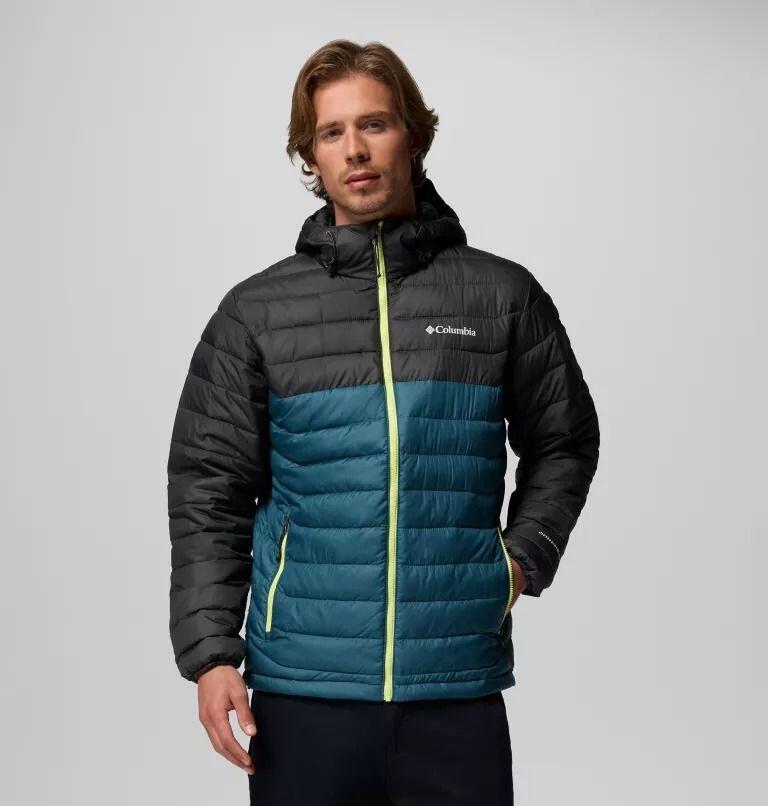 Kurtka COLUMBIA POWDER LITE II HOODED JAC Niebieski