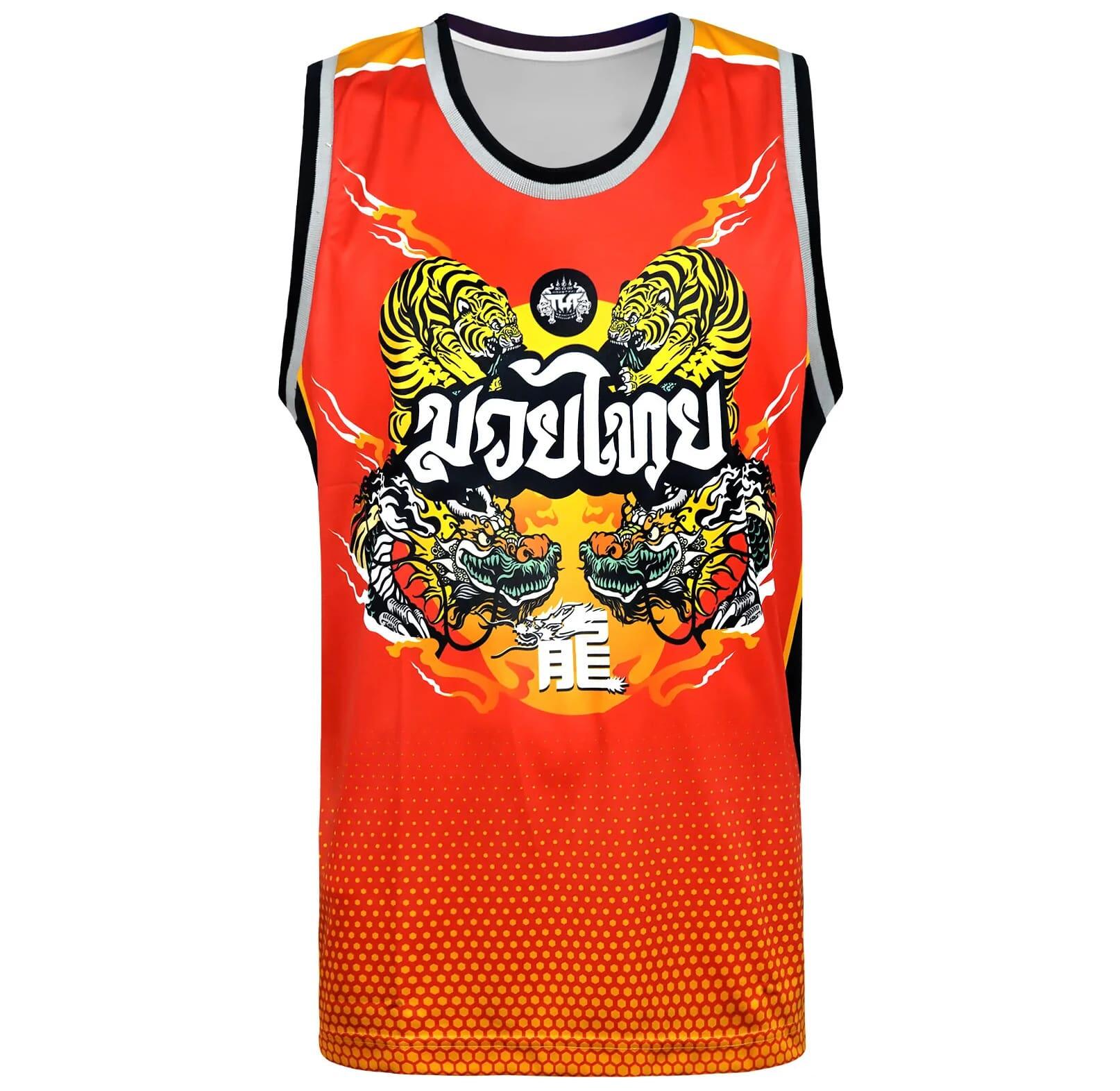 Tank Top TUFF Red Chinese Dragon