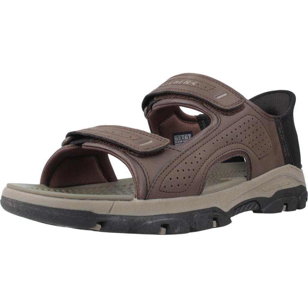 Sandały SKECHERS SLIP-INS TRESMEN-REECE Brązowy