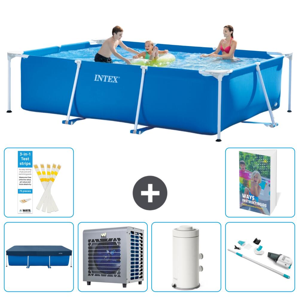 INTEX Basen ze stelażem Prostokątny - 300x200x75 cm - 7-częściowy S25