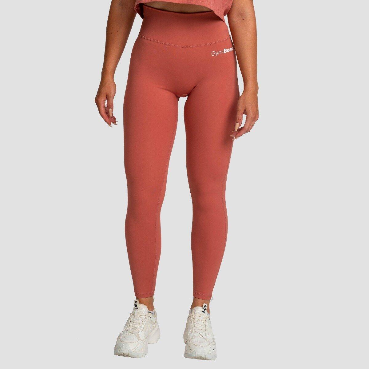 Legginsy damskie fitness z wysokim stanem cynamonowe Limitless