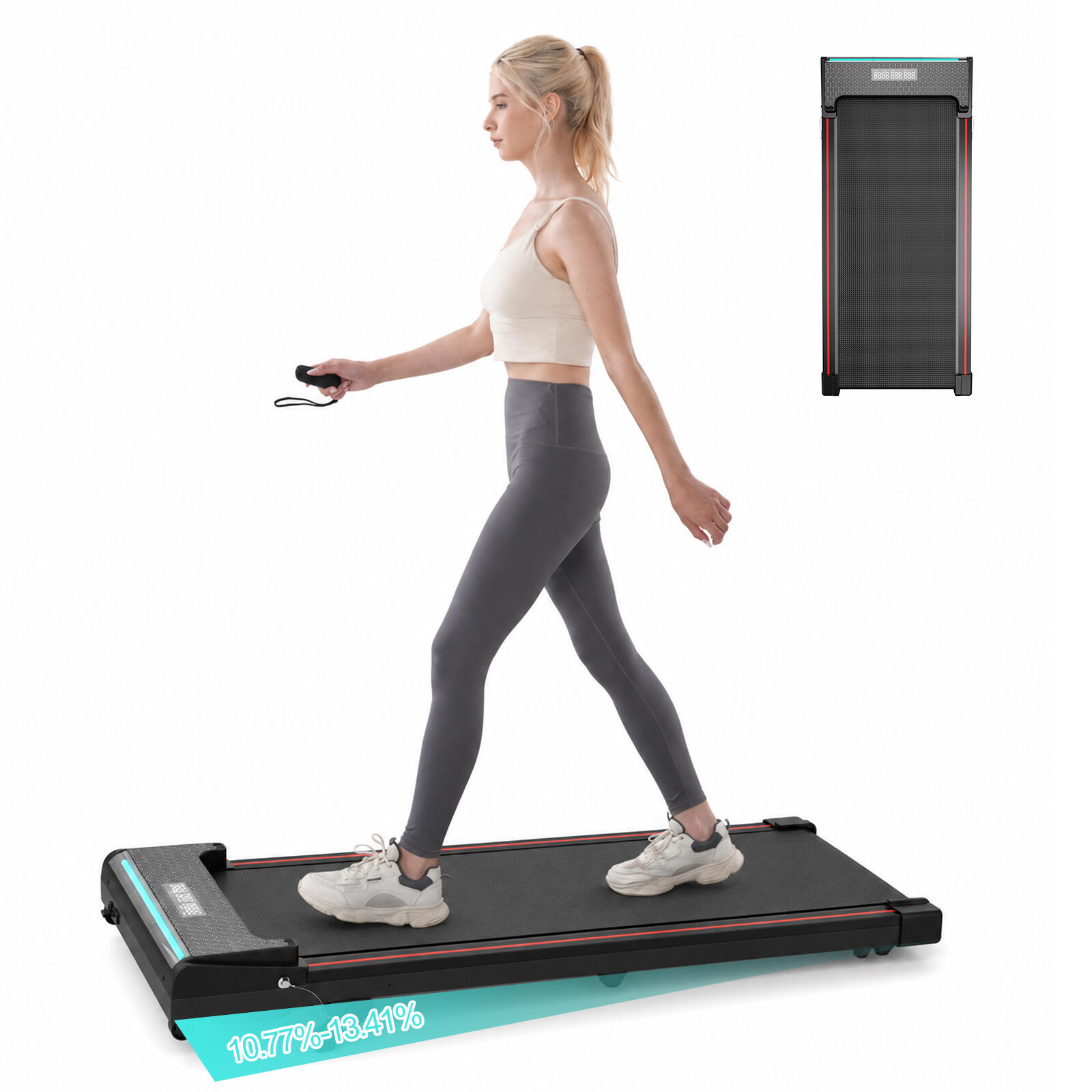 Bieżnia elektryczna fitness składana ZX1 6km/h 3 nachylenia do 13,41% LED