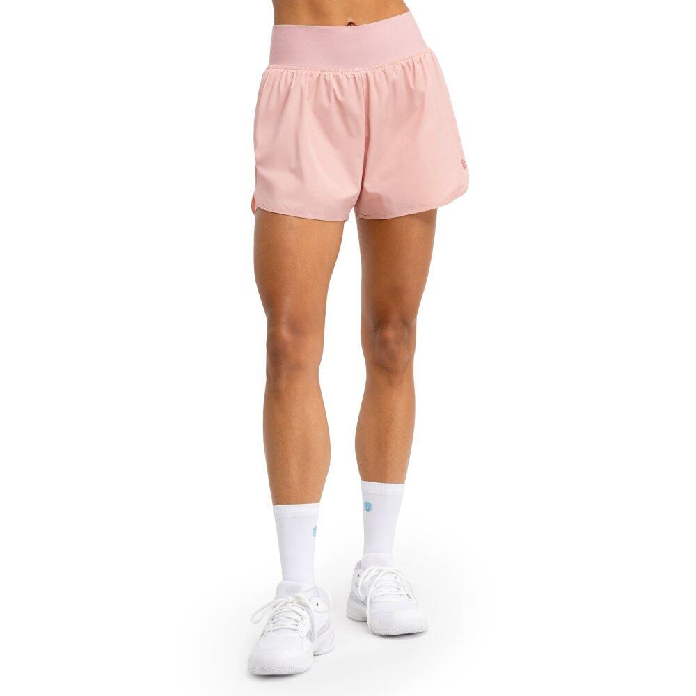 Damskie spodenki tenisowe 2 w 1 Siroko SpinFit Pink