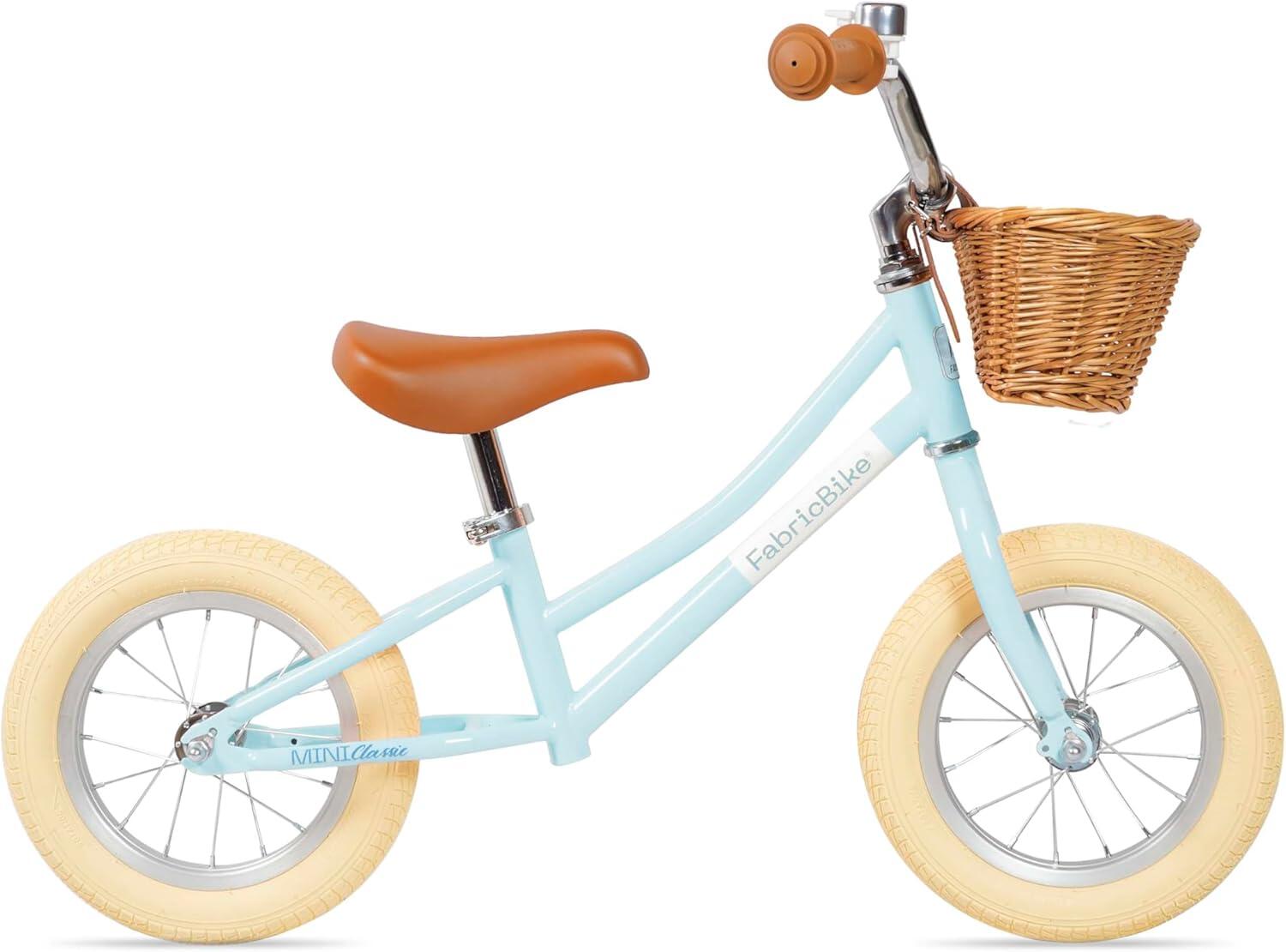 FABRICBIKE Mini Classic – rowerek biegowy 12 dla dzieci w wieku 2-5 lat. Blue