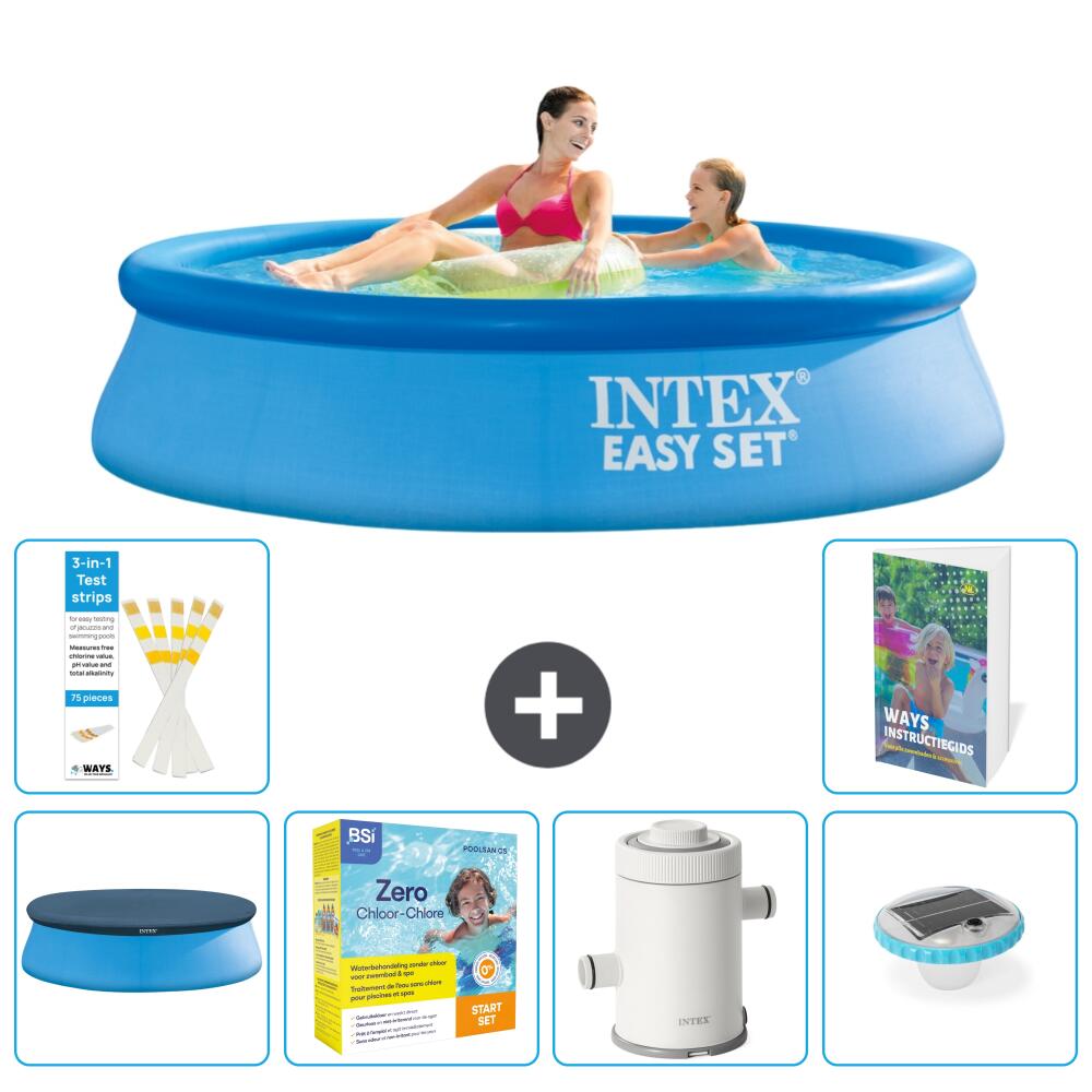 INTEX Basen Easy Set Okrągły - 244x61 cm - 7-częściowy S32