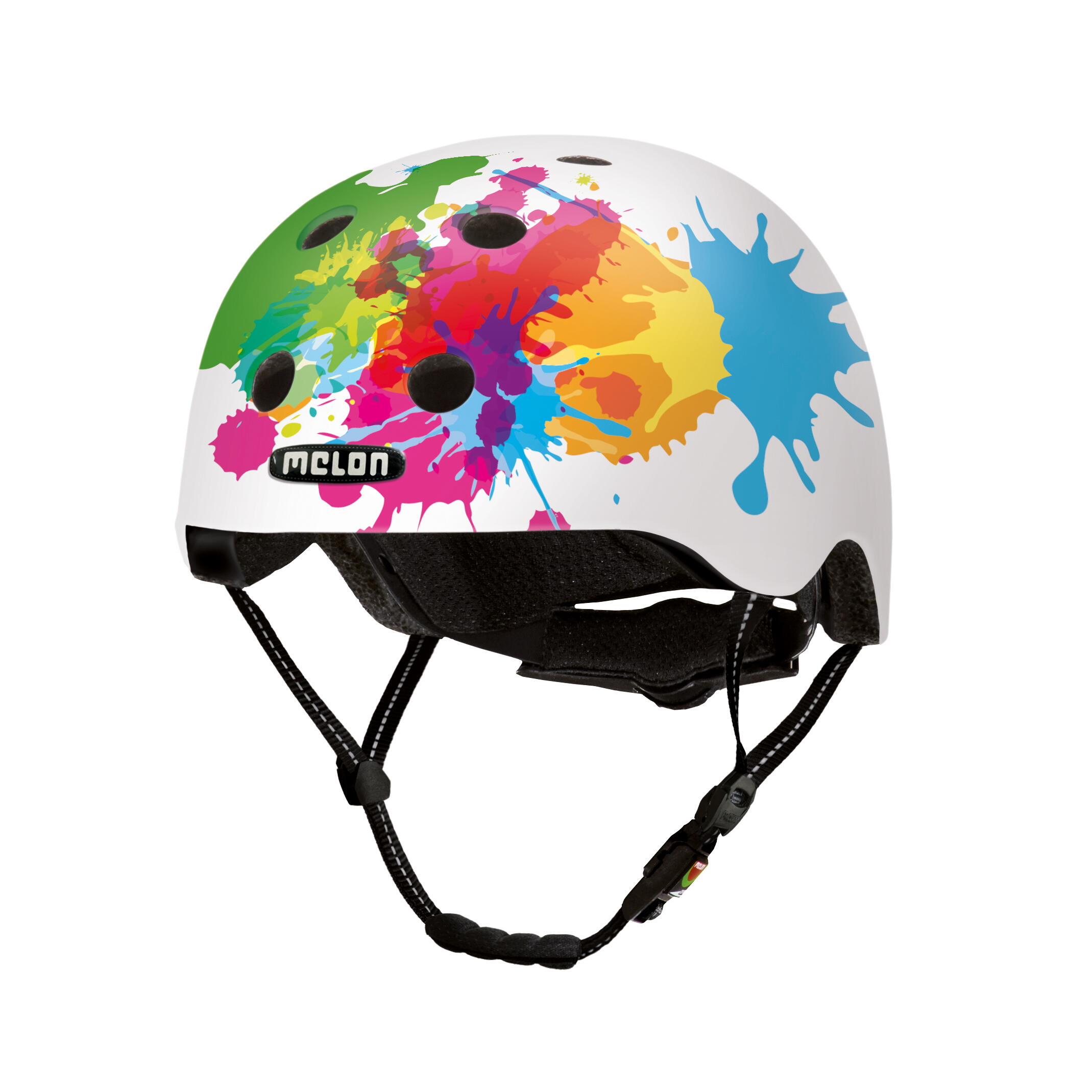 Kask rowerowy miejski „All Stars” kolorowy matowy