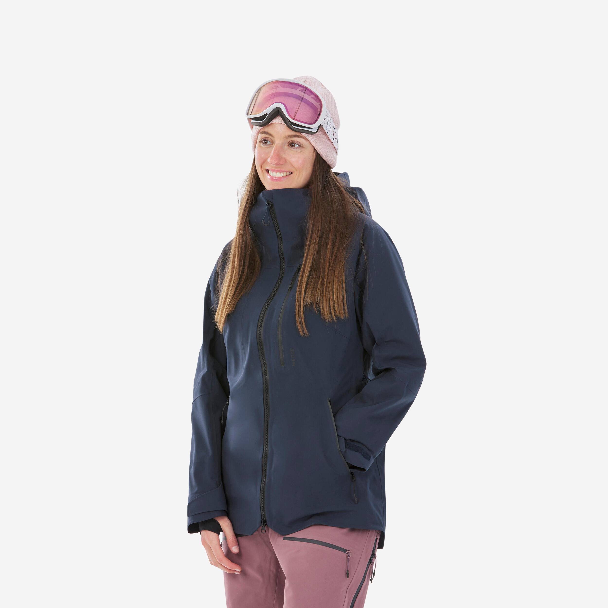 Kurtka narciarska i snowboardowa damska Quechua FR 500