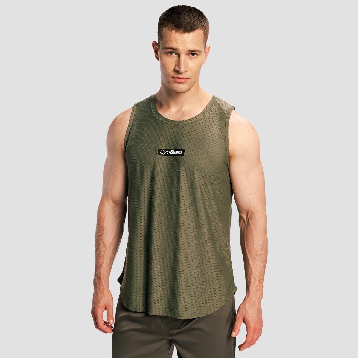 Top męski sporty walki bez rękawów oliwkowoszary Combat