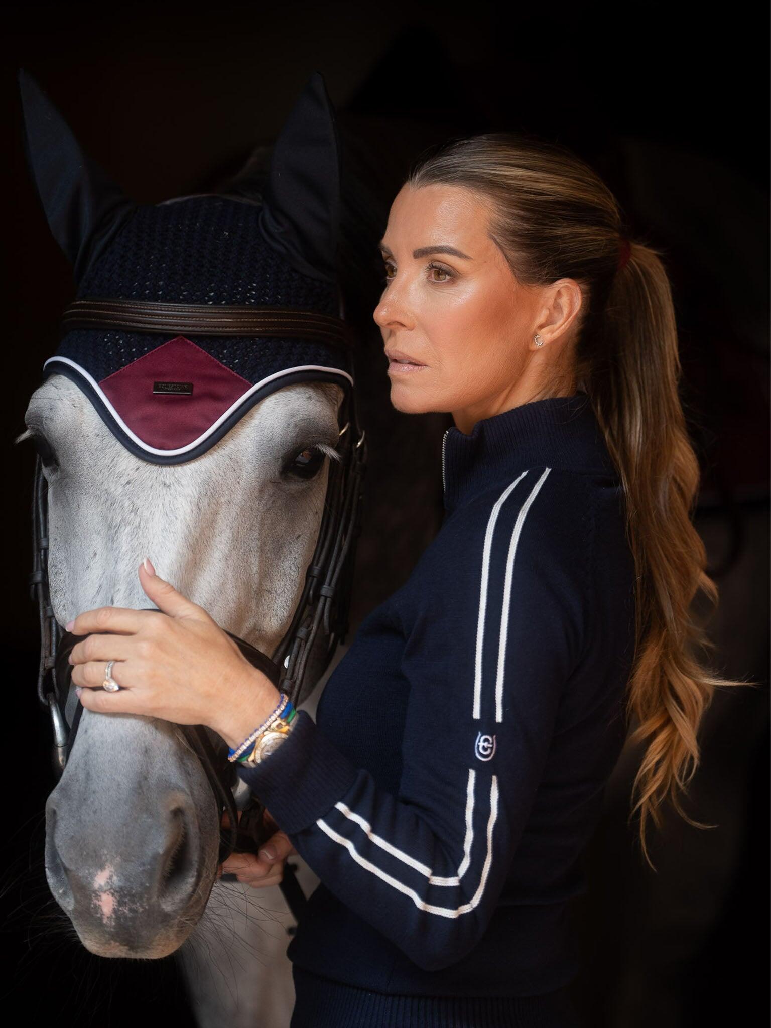 Damski sweter 1/4 zip Equestrian Stockholm